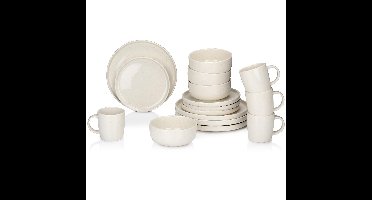 Alpina Serviesset 16-delig Ø26,5cm wit