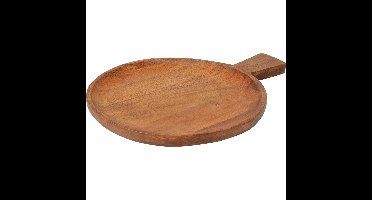 Snijplank acacia hout naturel Ø20cm