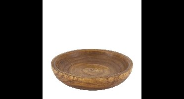 Schaal rond hout Ø35x7cm
