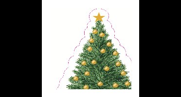 Duni Silhouettes Servetten Tree Charm 33