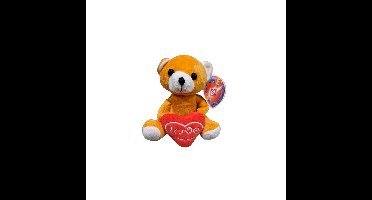 Hart teddybeer 12cm 2 assorti