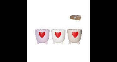 Bloempot Romeo 3 ass 12,5x12,5x12,5 cm