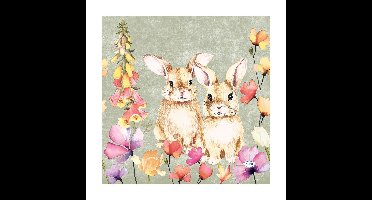 Duni Servetten Floral Friends 33cm