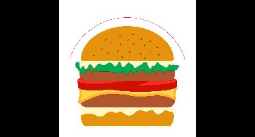 Duni Servetten Burger 33cm