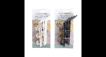 Hakenset voor kledinghanger 4-delig