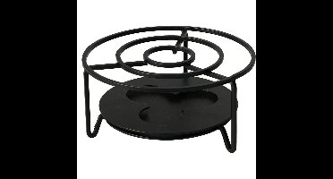 Rechaud RVS Ø16xH8cm zwart