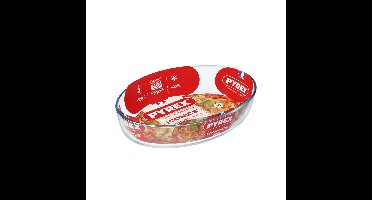 Pyrex ovenschaal ovaal 30x21cm. 2L glas