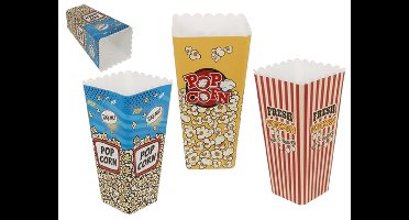 Popcornbeker kunststof 10x10xH24,2cm