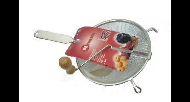 Metaltex roerzeef metaal met klos 20cm