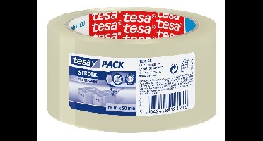 Tesa verpakkingstape 66mx50mm transp 6st