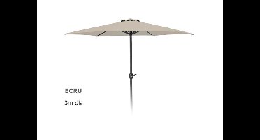 Parasol 3 meter met draaimech Ecru