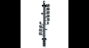 TFA muurthermometer zwart 41,5cm