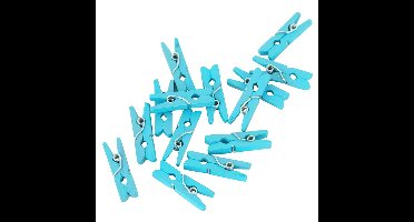 Miniknijpers zakje a 24 stuks blauw