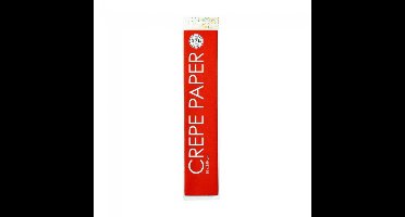 Crepepapier 50x250 rood pak a 12 rol
