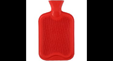 Warmwaterkruik 2 liter grijs of rood