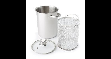 Asperge/pastapan RVS Ø16cm, Hoogte 22cm