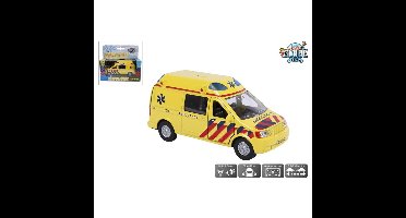 Die Cast pull back ambulance met licht