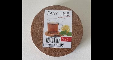 Onderzetter kurk 4st 9,5 cm
