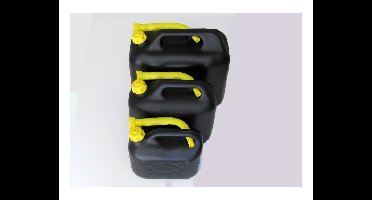 Jerrycan 10 ltr zwart benzinebestendig