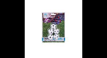 Tafelvoetbalballetjes zwart/wit 5st