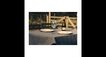 Tafelkleed Margherita 160cm rond taupe