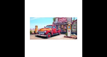 Schilderij Pick-up truck 40x80cm