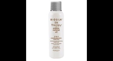 BioSilk Silk Therapy Organic Coconut Oil 3-in-1 Shampoo, Conditioner & Body Wash Gel 30ml