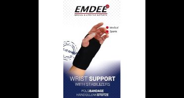 Emdee Support Braces Wrist Support Links Bandage One Size Art.57070 1Stuks