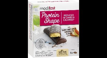 Modifast Protein Shape Reep Puur & Witte Chocolade Smaak 6Stuks