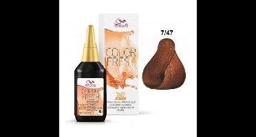 Wella Professionals Color Fresh Semi-Permanente Toning Haarverf 7.47 75 ml
