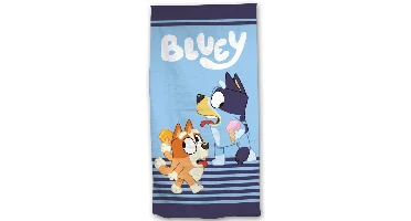 Bluey blauw Strandlaken 70 x 140 cm polyester