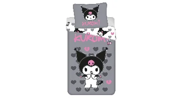 Hello Kitty Dekbedovertrek Kuromi 140 X 200 cm - 70x90 cm - katoen