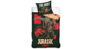 Jurassic World The Hunt Dekbedovertrek 140 x 200 cm (70 x 90 cm)