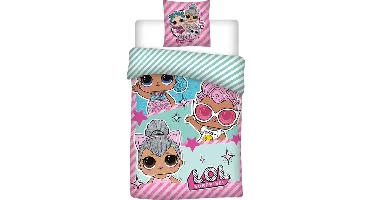 LOL Surprise! Friends Dekbedovertrek 140 x 200 cm - bio katoen