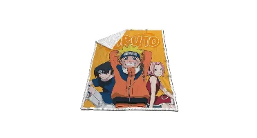 Naruto fleece plaid 120 x 150 cm - polyester
