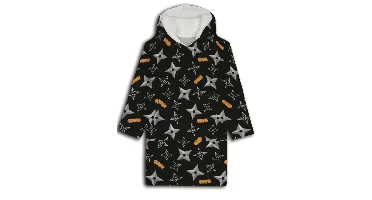 Naruto shuriken hoodie poncho maat XS - L - polyester