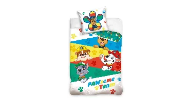 Paw Patrol peuterdekbedovertrek Happy - 100 x 135 cm