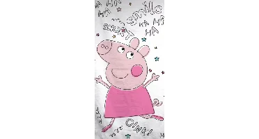Peppa Pig strandlaken Smile 70 x 140 cm katoen