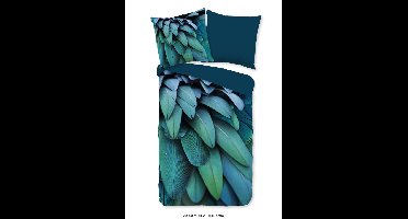 Pure Dekbedovertrek "veren" - Petrol - (135x200 cm) - Microfiber