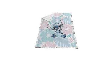 Stitch fleece plaid 130 x 170 cm - polyester