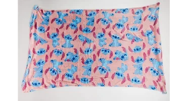 Stitch fleece plaid 180 x 200 cm - polyester