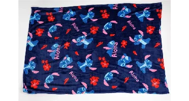 Stitch fleece plaid aloha 110 x 150 cm - polyester