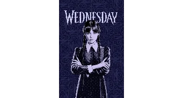 Wednesday fleece deken - 100 x 150 cm Paars