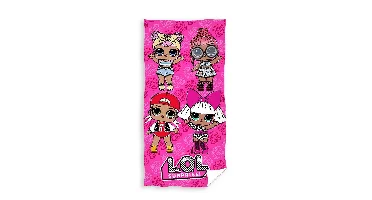 LOL Surprise strandlaken roze 70 x 140 cm
