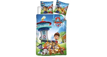 Paw Patrol dekbedovertrek pups polykatoen 140 x 200 cm - 65 x 65 cm
