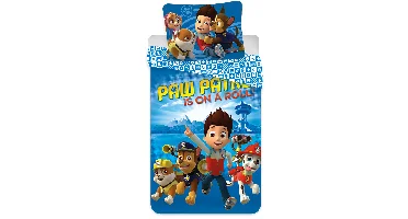 Paw Patrol dekbedovertrek Patrol is on a Roll! - 140 x 200 cm - 60 x 63 cm