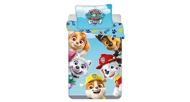 Paw Patrol peuterdekbedovertrek Team lichtblauw - 100 x 135 cm