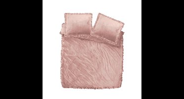 Sleeptime Velvet Ruffles Oud Roze 140 x 220 cm