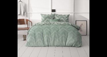 Sleeptime Wavey Shades Groen 140 x 200/220 cm