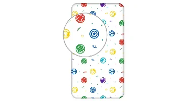 Avengers Hoeslaken logo's -Eenpersoons - 90 x 200 cm